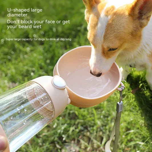 Tragbare Hunde‑Wasserflasche für Spaziergänge & Reisen