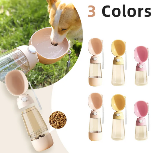 Tragbare Hunde‑Wasserflasche für Spaziergänge & Reisen